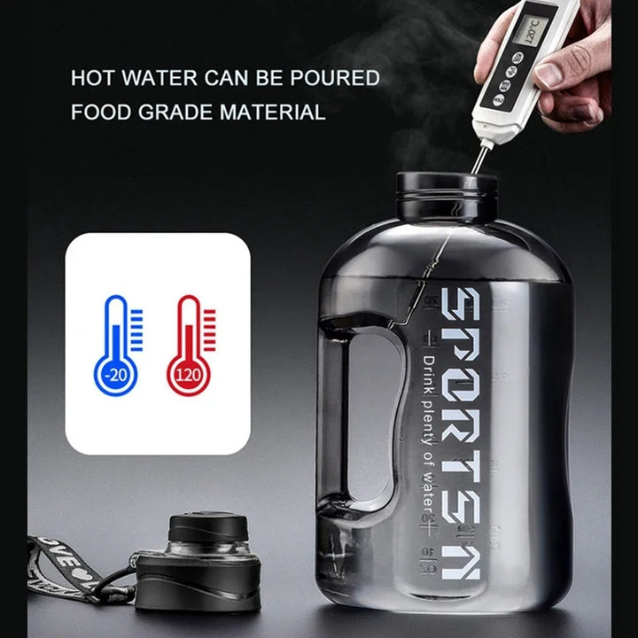 Premium Large Capacity 1.7L/2.7L Sports Water Bottle - Portable Fitness Cup for Gym, Cycling, Camping, BPA-Free Tritan