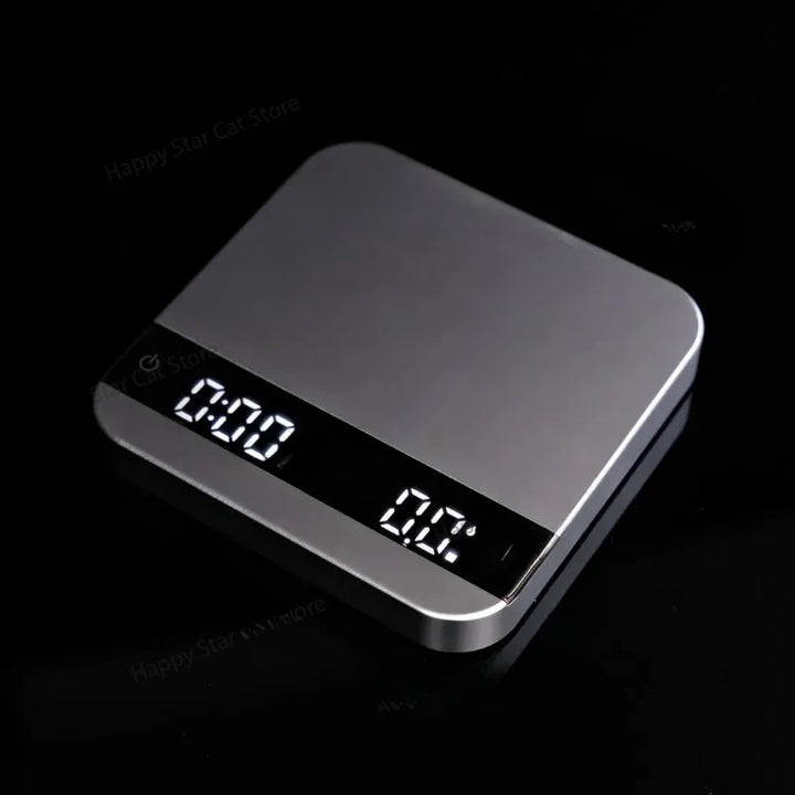 Premium Smart Espresso Coffee Scale – Auto Timer, USB Charging, Waterproof Non-Slip Pad, Perfect for Home and Cafe Baristas