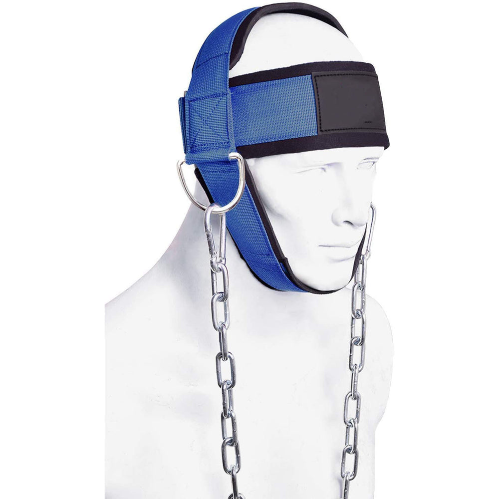 Premium Neck Training Harness for Strength & Muscle Power - Adjustable Head & Neck Weight Lifting Strap - Gym Fitness 