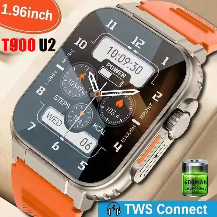 Luxus-Smartwatch für Männer und Frauen – 49 mm Bluetooth GPS-Tracker, NFC, Musiksteuerung, kabelloses Laden, hochwertige Fitnessuhr – Gesundheitsüberwachung