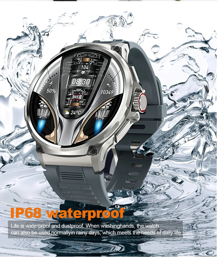 Premium 1,85-Zoll Ultra HD Smartwatch – GPS-Tracking, Bluetooth-Anrufe, 710mAh Akku, Fitness- und Gesundheitsmonitor, Aktivitätstracker, kompatibel mit iOS, Android