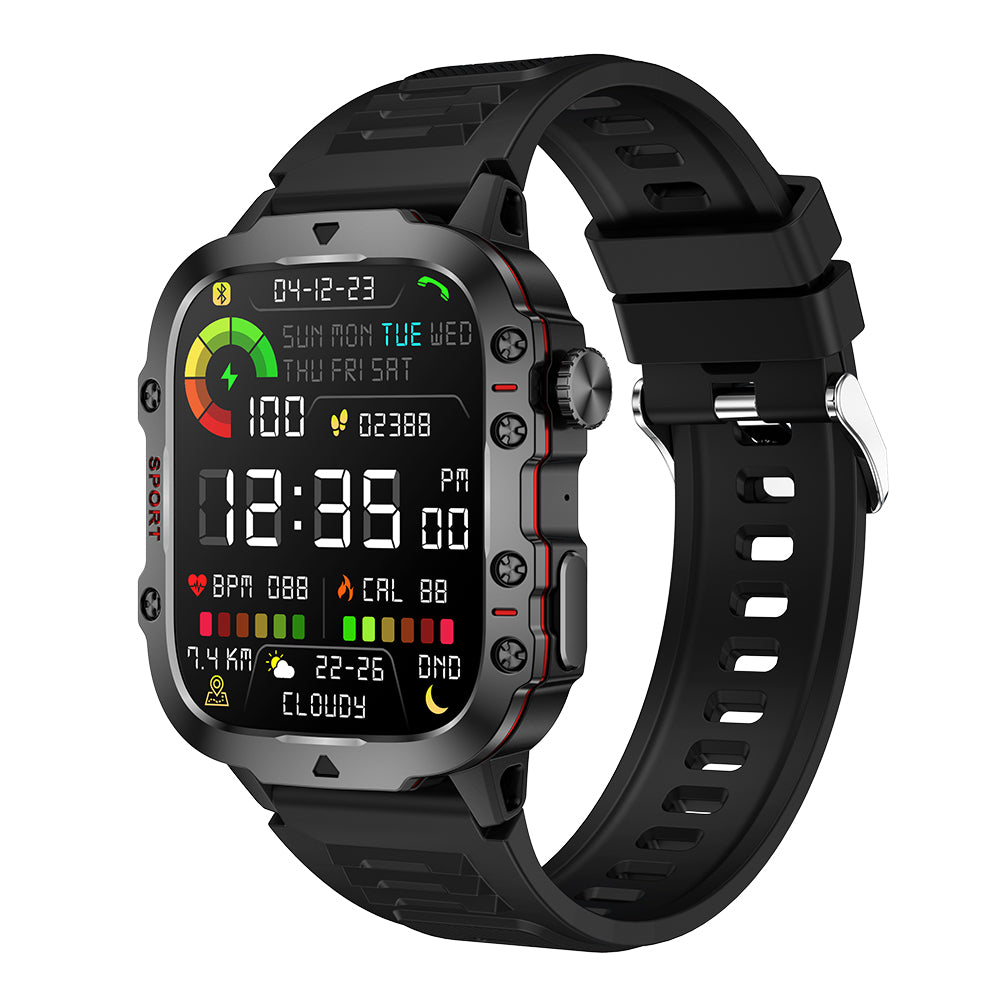 Premium 2024 Smartwatch with Earphones – Bluetooth Call, GPS Tracker, Heart Rate Monitor, Music Playback, Fitness Tracker, 