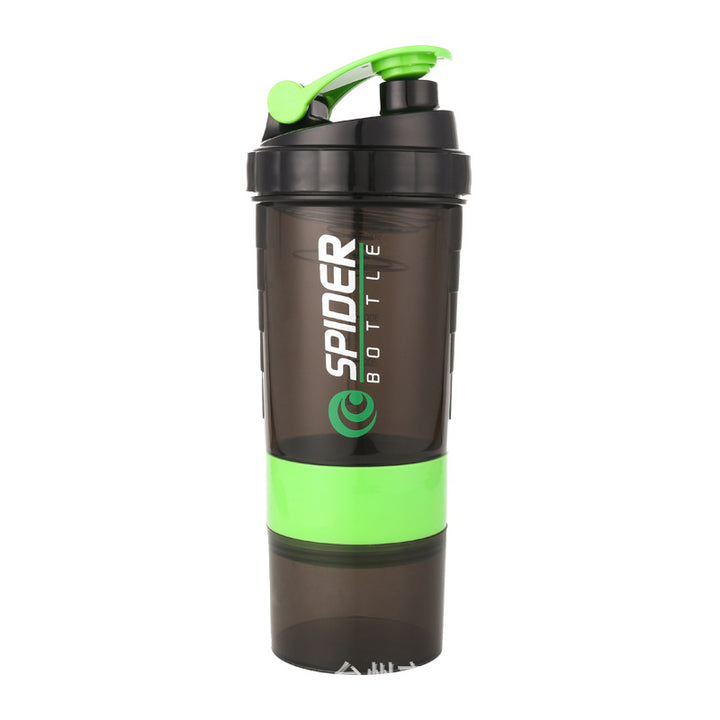 Premium 500ml Portable Protein Shaker Bottle – High Capacity Drinking Container with Powder Case, Plastic Blender for Sports