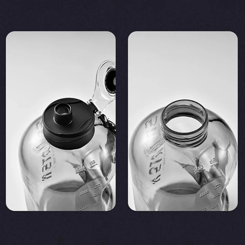 Premium Large Capacity 1.7L/2.7L Sports Water Bottle - Portable Fitness Cup for Gym, Cycling, Camping, BPA-Free Tritan