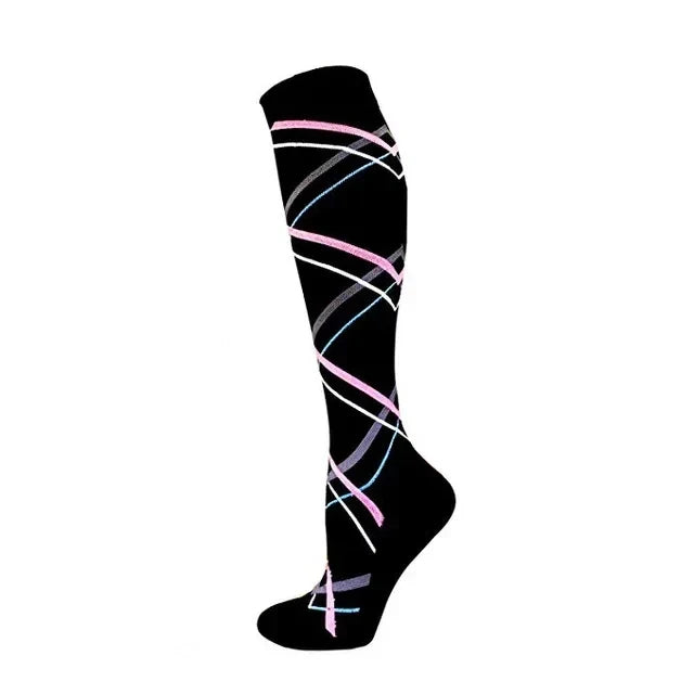 Premium Compression Socks for Men & Women – Medical Support for Edema, Diabetes, Varicose Veins – Ideal for Cycling, Running
