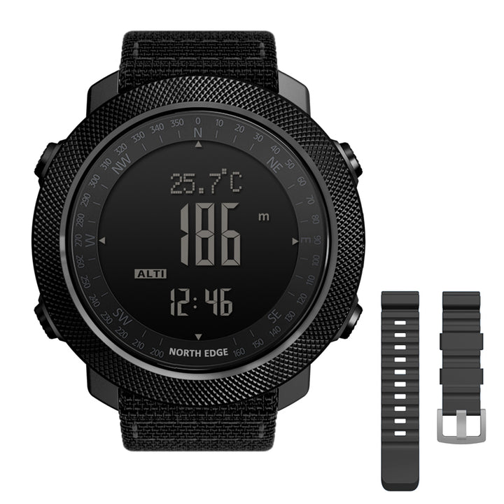 Premium Waterproof Sports Watch for Men and Women – 50M Waterproof, Dual Time, Pedometer, Stopwatch, Alarm, Countdown, 