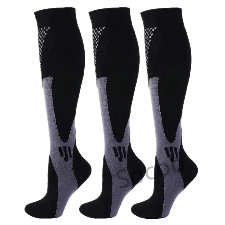 Premium Kompressionssocken für Männer und Frauen – Elastische Sport-, Lauf-, Wander-, Schwangerschafts- und Flugsocken für Krampfadern, geschwollene Beine, Marathonunterstützung