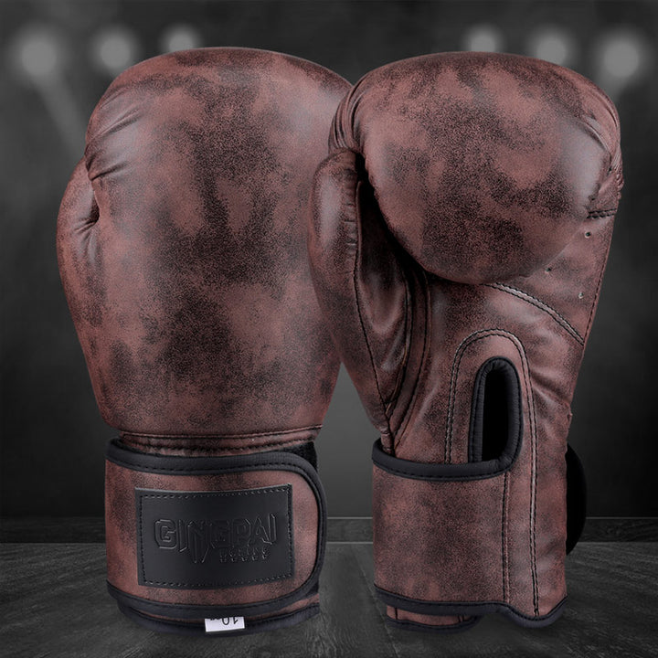 Premium Boxing Gloves for Men, Women & Kids – High Quality PU Leather, Retro Color Design for MMA, Muay Thai, Sanda, Boxing 