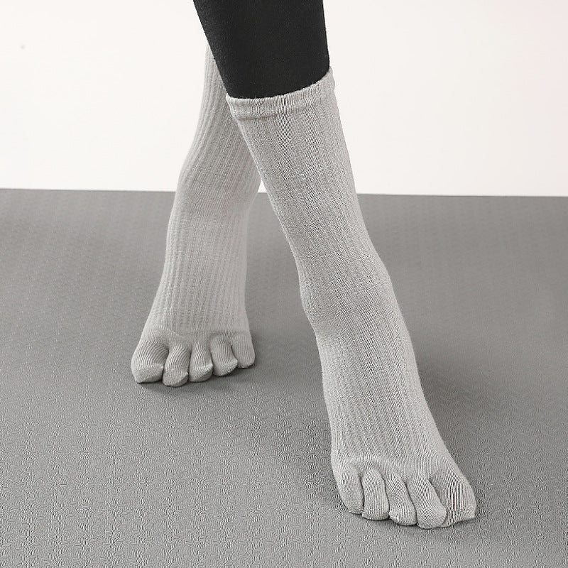 High-Quality Anti-Slip Yoga Socks for Women – Breathable Cotton, Ballet-Inspired Bandage Design, Perfect for Pilates, Dance
