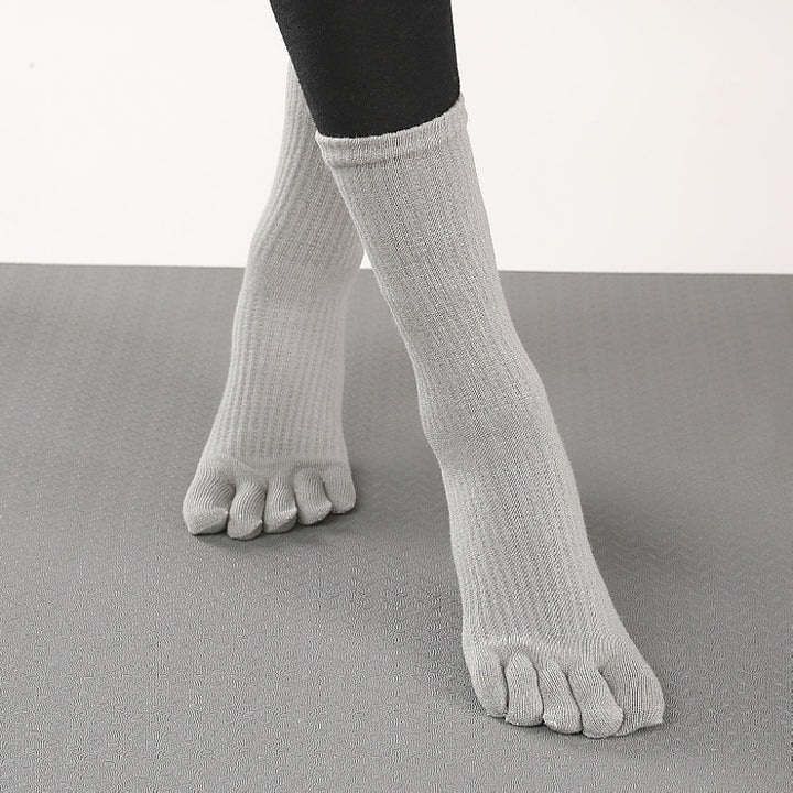 High-Quality Anti-Slip Yoga Socks for Women – Breathable Cotton, Ballet-Inspired Bandage Design, Perfect for Pilates, Dance