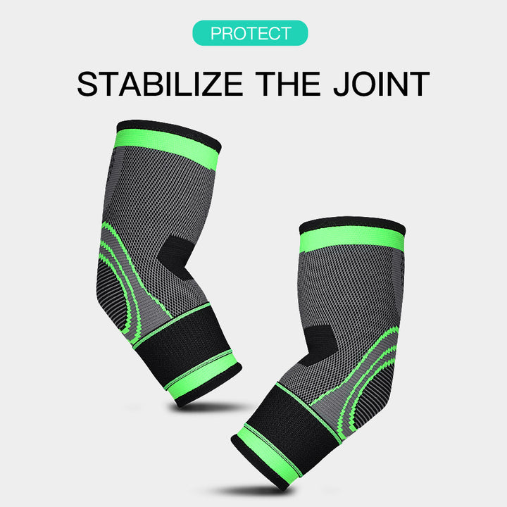 Premium Breathable Elastic Elbow Support Arm Sleeve for Basketball & Badminton – One-Piece Design, Comfortable & Protective,