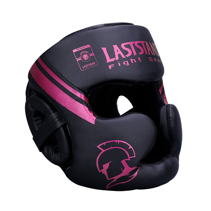 Premium Kickboxing Helmet – Full Face Muay Thai, MMA, Karate, Sanda Training Headgear, PU Leather, Protective Guard for Men