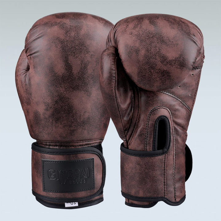 Premium Boxing Gloves for Men, Women & Kids – High Quality PU Leather, Retro Color Design for MMA, Muay Thai, Sanda, Boxing 