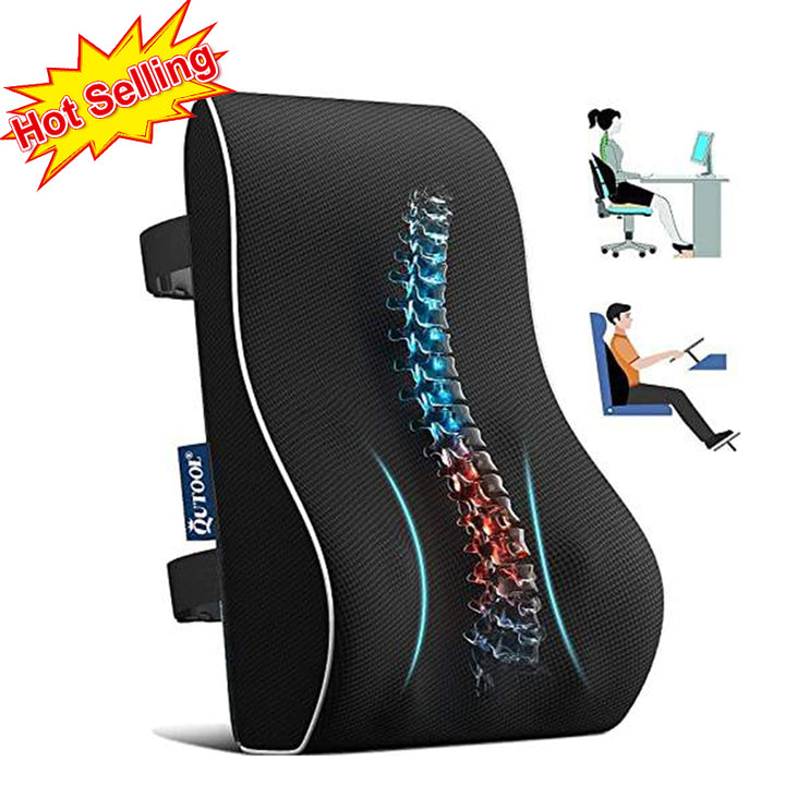 Premium Memory Foam Car Seat Cushion – Non-Slip Support for Office & Gaming Chairs, Soft Lumbar & Waist Comfort