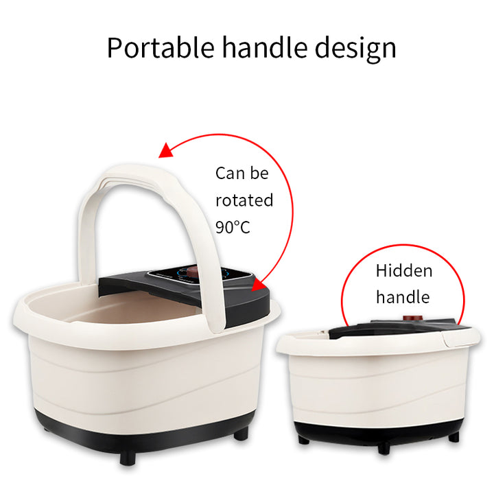 Premium Foot Spa Bath Massager with Heat, 12 Rollers, Digital Control, Pedicure Stone for Acupressure Shiatsu Massage, Foot  