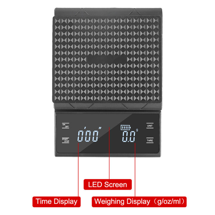 Premium Digital Coffee and Kitchen Scale – Precision Food Scale with Timer, High-Accuracy Mini Electronic Scale for Jewelry 