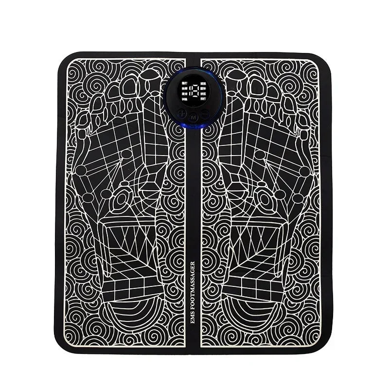 Premium Electric EMS Foot Massager Pad with Remote Control - Acupoint Stimulation, Pain Relief, Muscle Relaxation, 8 Modes,