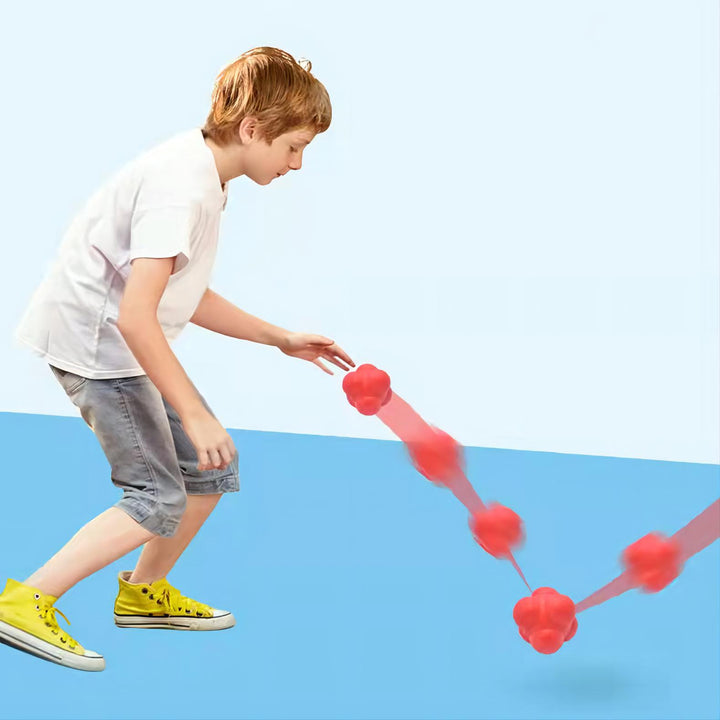 Premium Reaction Training Ball for Speed & Agility – Hexagonal Silicone Reflex Ball for Coordination & Sports Fitness  
