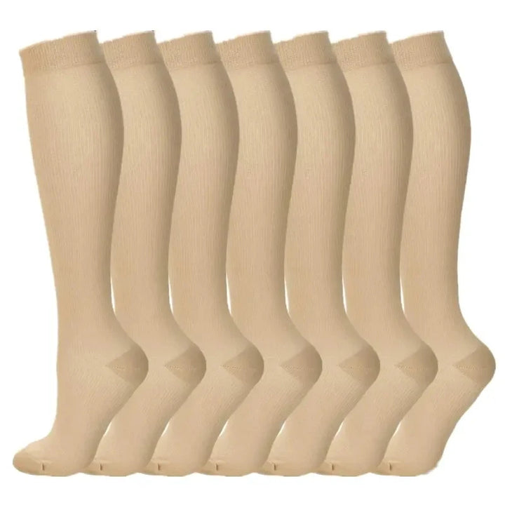 Premium Kompressionssocken für Männer und Frauen – Elastische Sport-, Lauf-, Wander-, Schwangerschafts- und Flugsocken für Krampfadern, geschwollene Beine, Marathonunterstützung