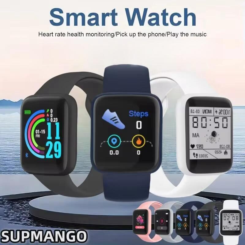 Premium Fitness Smartwatch for Men & Women – Blood Pressure & Oxygen Monitor, Sleep Tracker, Sports Watch, Fitness Bracelet, 