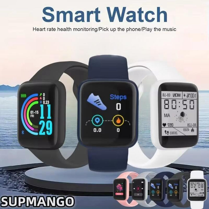 Premium Fitness Smartwatch for Men & Women – Blood Pressure & Oxygen Monitor, Sleep Tracker, Sports Watch, Fitness Bracelet, 