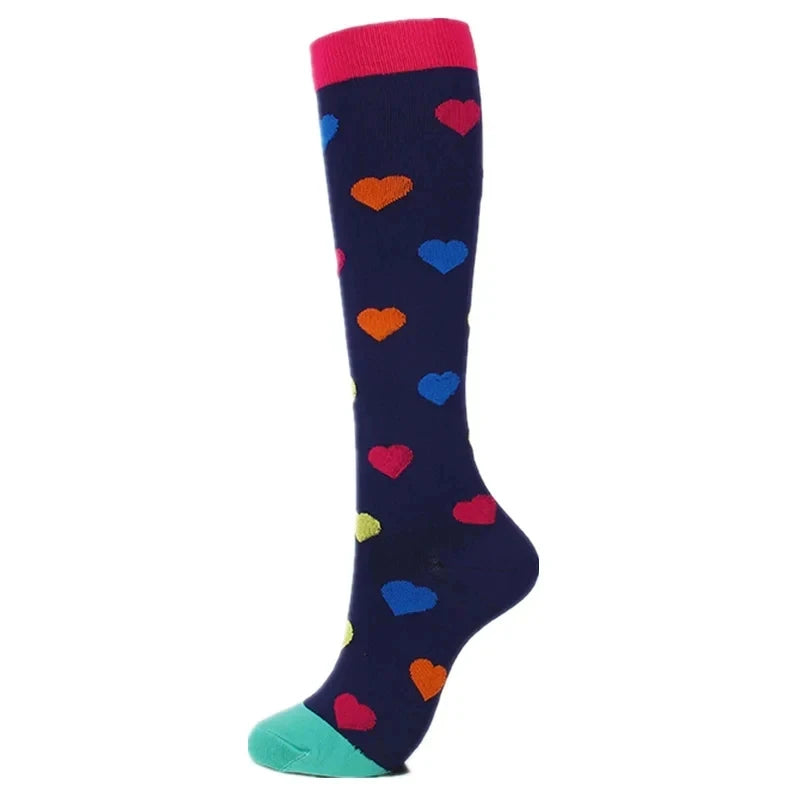 Premium Compression Socks for Men & Women – Medical Support for Edema, Diabetes, Varicose Veins – Ideal for Cycling, Running