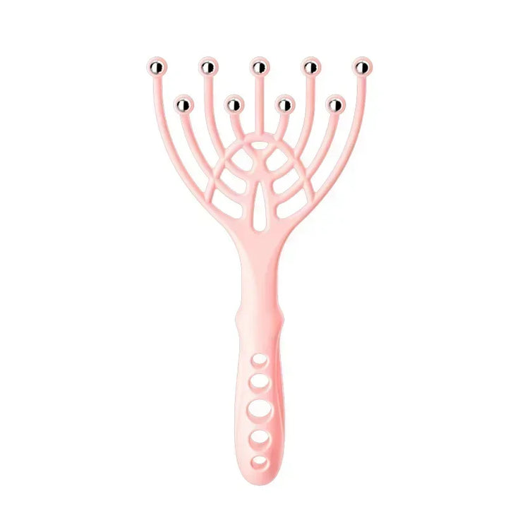 Premium Nine-Claw Head Massager - 360° Rotating Massage Beads, Handheld Steel Ball Design for Scalp & Neck Relaxation, Stress