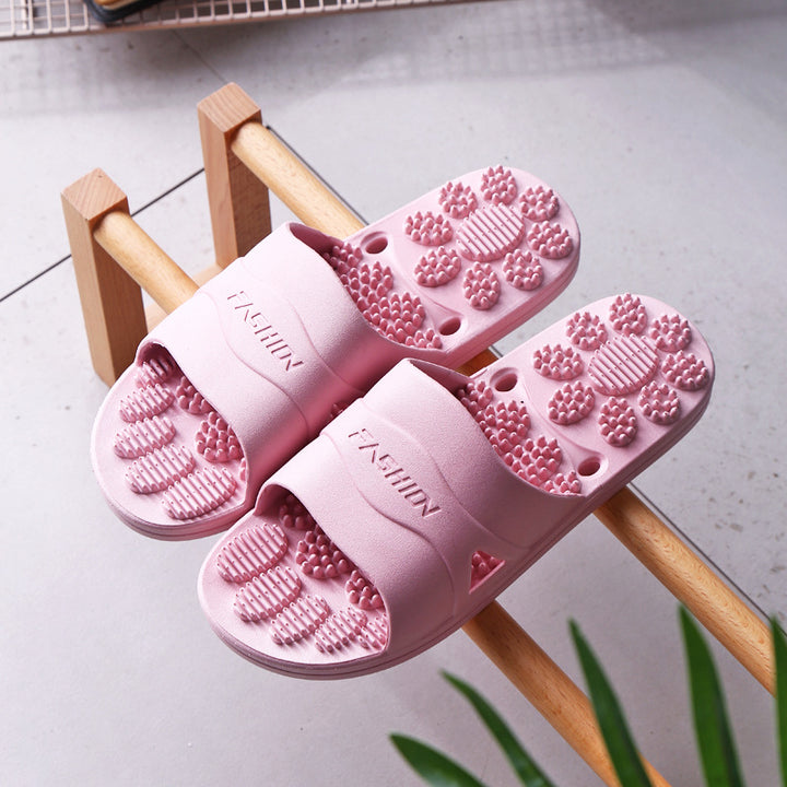 Premium Extra Große Akupunktur-Massage-Slipper – Rutschfestes Hohldesign für den Innenbereich und das Badezimmer, Bequeme Sohlenunterstützung für Männer und Frauen, Ideal für Entspannung und Fußtherapie