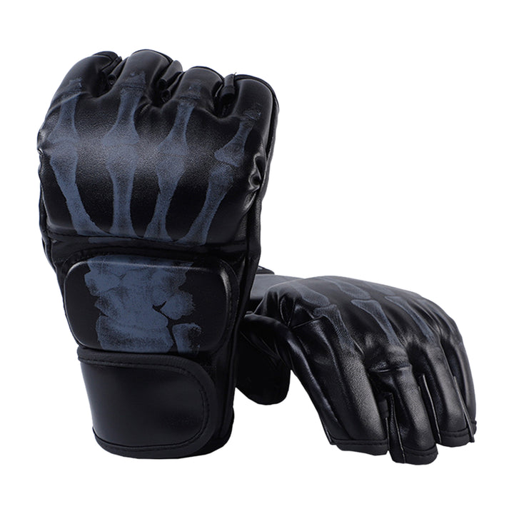 Premium Boxing Gloves for Adults – Professional Combat Training Gloves for Muay Thai, MMA, Kickboxing, & Sanda – Half 
