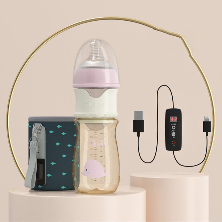 Premium Newborn Baby Bottle – PPSU, Wide Mouth, 150ml-300ml, Removable Nipple, Sealed Isolation, Fast Milk Filling, Pink/Blue