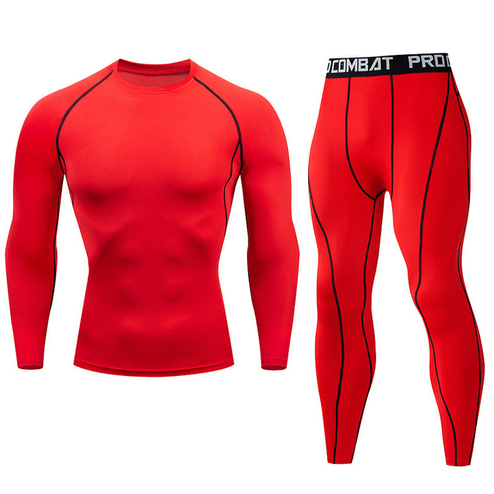Premium Men’s Compression Sportswear Set – Quick-Dry Gym Suit, Yoga & Fitness Tracksuit, 2-Piece Workout Outfit