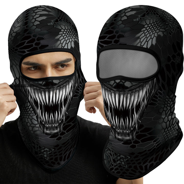 Premium Vollgesichts-Balaclava-Ski-Maske – Winterwärmer für Radfahren, Motorradfahren, Snowboarden, Helmfutter, UV-Schutz, schnell trocknender Coolmax-Stoff für Männer und Outdoor-Aktivitäten