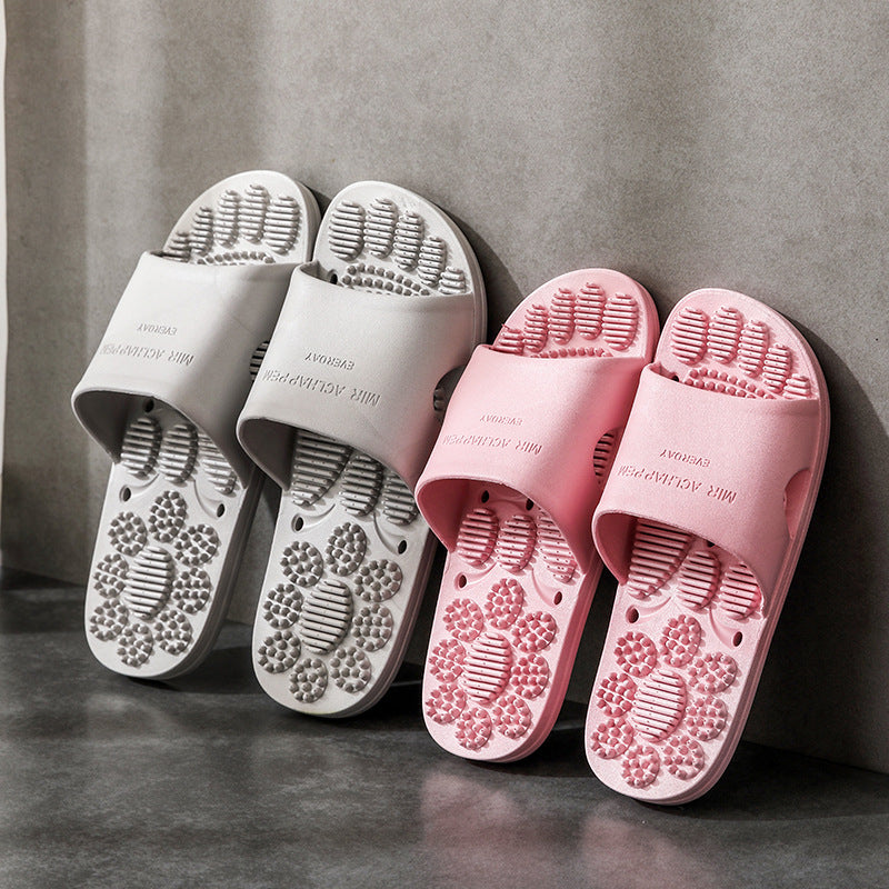 Premium Extra Große Akupunktur-Massage-Slipper – Rutschfestes Hohldesign für den Innenbereich und das Badezimmer, Bequeme Sohlenunterstützung für Männer und Frauen, Ideal für Entspannung und Fußtherapie