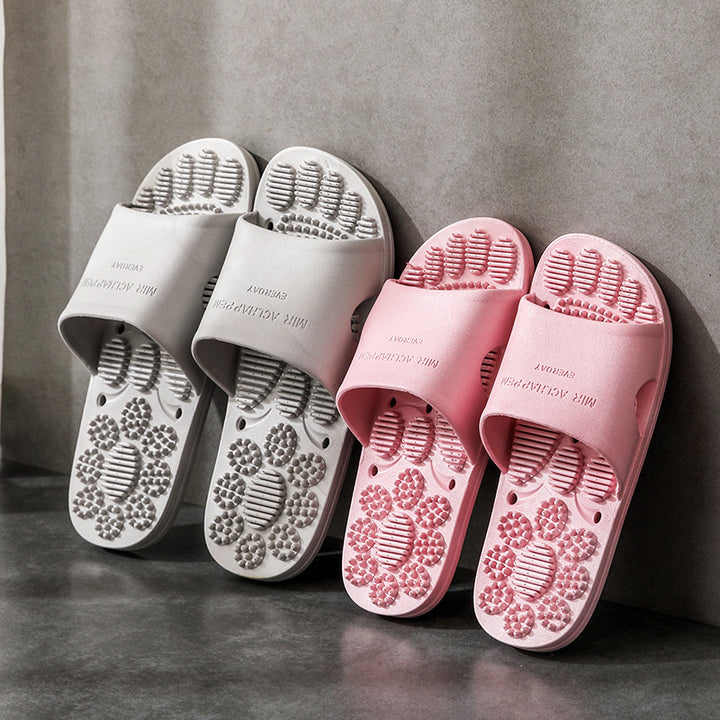 Premium Extra Große Akupunktur-Massage-Slipper – Rutschfestes Hohldesign für den Innenbereich und das Badezimmer, Bequeme Sohlenunterstützung für Männer und Frauen, Ideal für Entspannung und Fußtherapie
