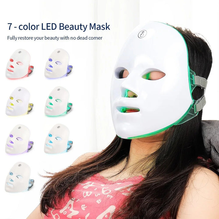 Premium LED Facial and Neck Rejuvenation Machine – Skin Rejuvenation Massager for Anti-Aging, Wrinkle Reduction