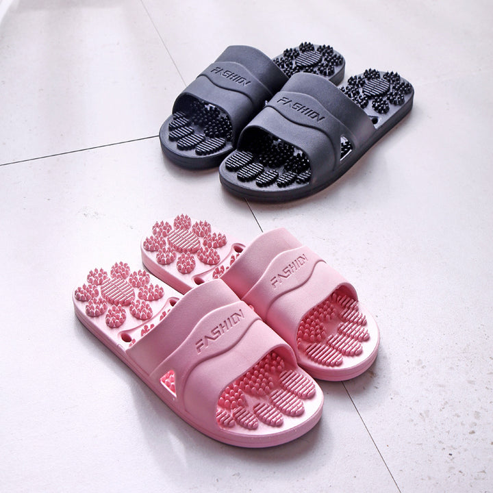 Premium Extra Große Akupunktur-Massage-Slipper – Rutschfestes Hohldesign für den Innenbereich und das Badezimmer, Bequeme Sohlenunterstützung für Männer und Frauen, Ideal für Entspannung und Fußtherapie