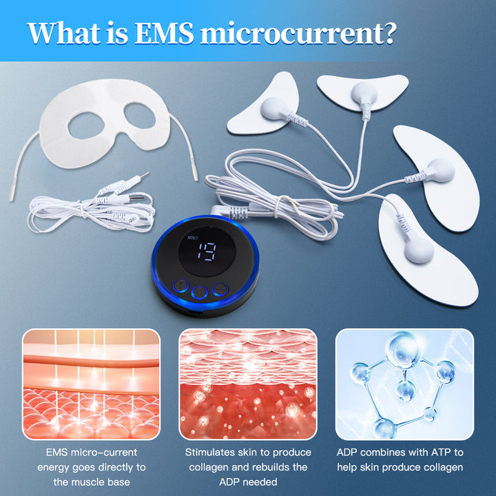 High Quality EMS Facial Lifting Massager, Muscle Stimulator Face Beauty Device, Skin Tightening & Anti-Wrinkle Machine, Dark 