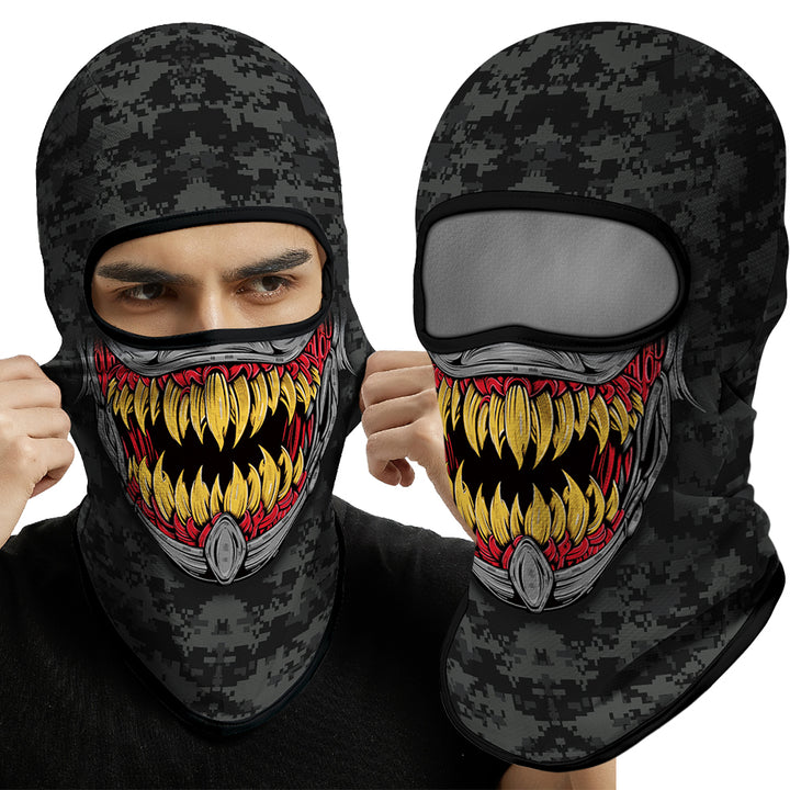 Premium Vollgesichts-Balaclava-Ski-Maske – Winterwärmer für Radfahren, Motorradfahren, Snowboarden, Helmfutter, UV-Schutz, schnell trocknender Coolmax-Stoff für Männer und Outdoor-Aktivitäten