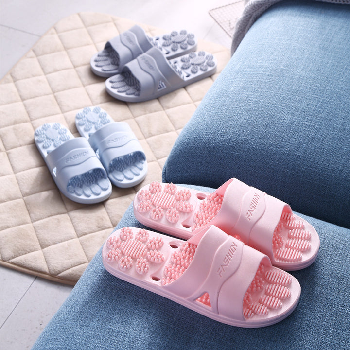 Premium Extra Große Akupunktur-Massage-Slipper – Rutschfestes Hohldesign für den Innenbereich und das Badezimmer, Bequeme Sohlenunterstützung für Männer und Frauen, Ideal für Entspannung und Fußtherapie