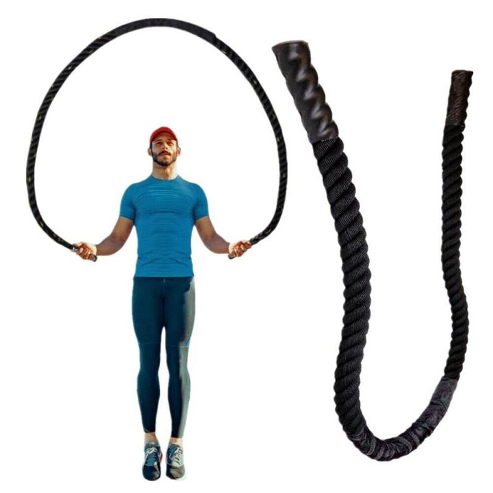 Premium Fitness Battle Rope – 25mm x 9.8ft Heavy Exercise Training Rope for Home Gym & Outdoor Cardio – Durable Nylon & 