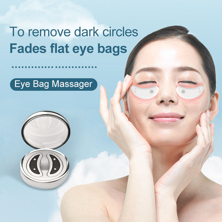 Premium LED Red Light Eye Therapy Massager with EMS and Gel Patches for Under Eye Wrinkle Treatment, 2 Modes, Rechargeable 