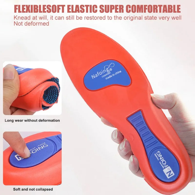 Premium Memory Foam AAnti-Odor Insoles, Shock Absorbing EVA Arch Support for Plantar Fasciitis, Heel Pain Relief, Soft 