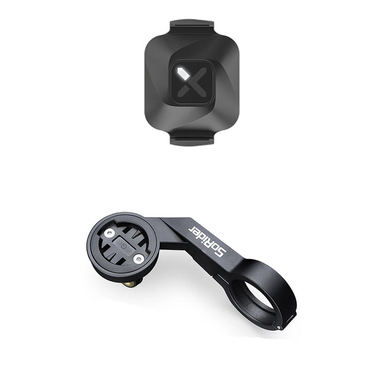Premium Geschwindigkeits- und Trittfrequenzsensor für das Radfahren – X2 Herzfrequenzmonitor, S1 Fahrradcomputerhalterung, GPS-Kompatibilität für GARMIN, iGPSPORT, Bryton und mehr