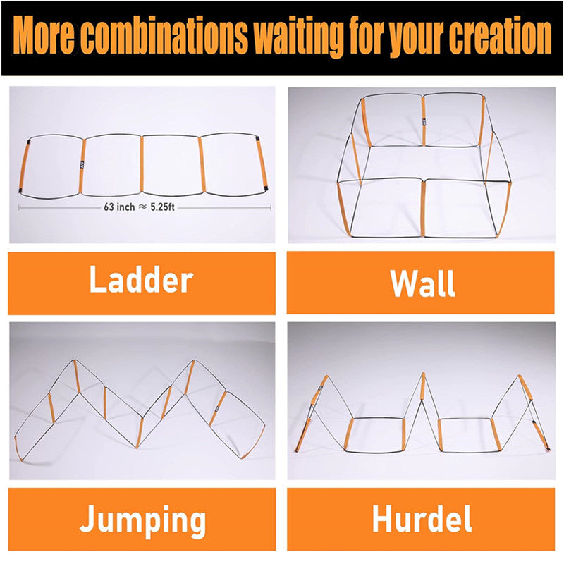 Premium Multifunctional Agility Ladder for Kids & Adults – Sports Training for Soccer, Basketball, Football – Coordination & 