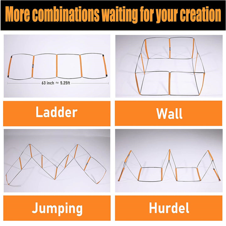 Premium Multifunctional Agility Ladder for Kids & Adults – Sports Training for Soccer, Basketball, Football – Coordination & 