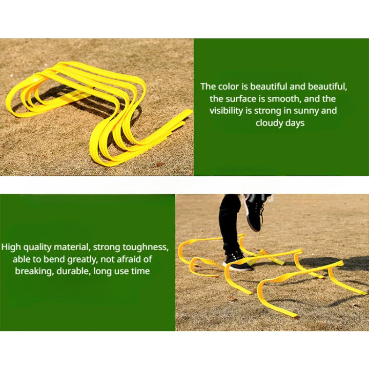 Premium Soccer Training Hurdles for Kids – Portable 15cm Agility Mini Hurdles for Speed & Functional Training – Yellow & 