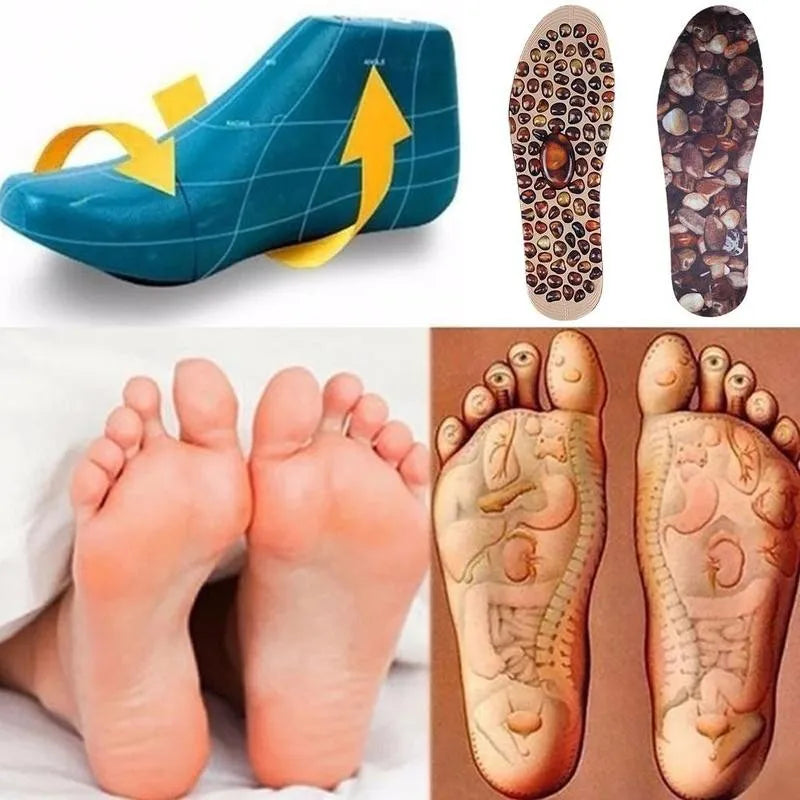 Premium Magnetic Massage Insoles for Foot Acupressure, Slimming Shoe Pads for Weight Loss in Men and Women, High-Quality 