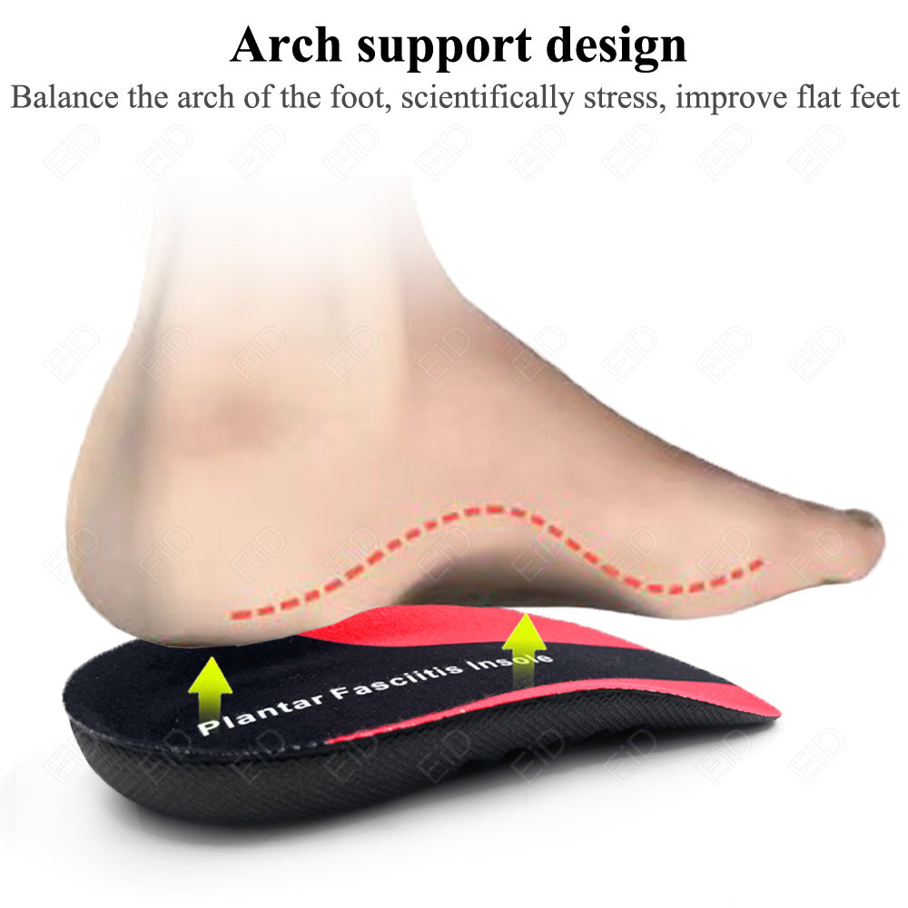 High-Quality Arch Support Insoles for Men & Women - Orthopedic Cushion Pads for Shoes, Shock Absorption & Anti-Slip 