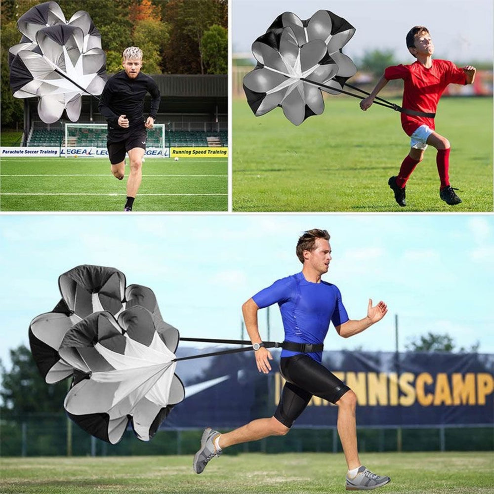 Premium Adjustable Speed Resistance Umbrella for Agility & Fitness Training – Football & Soccer Running Chute, Portable with 