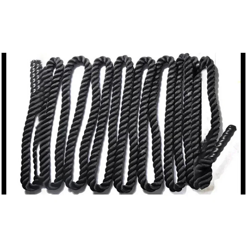 Premium Fitness Battle Rope – 25mm x 9.8ft Heavy Exercise Training Rope for Home Gym & Outdoor Cardio – Durable Nylon & 